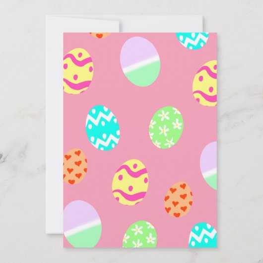 Eierjagd und Osterbrunch Einladung (Rückseite)