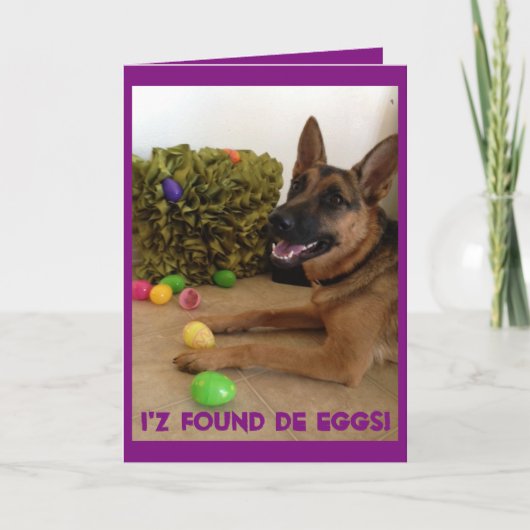 Eierjäger Feiertagskarte (Vorderseite)