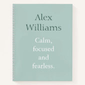 Eierkalk Zitat Personalisierter Name Notizblock (Vorderseite)