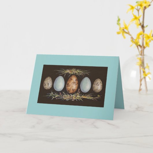 Eierkarte März Karte (Gelbe Blume)