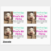 Eierkarton-Aufkleber Rechteckiger Aufkleber (Blatt)