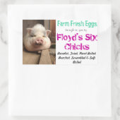 Eierkarton-Aufkleber Rechteckiger Aufkleber (Tasche)