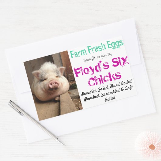 Eierkarton-Aufkleber Rechteckiger Aufkleber (Umschlag)