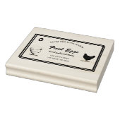 Eierkarton Berufliche Briefmarke | Hühnereier Gummistempel (Stempel)