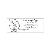 Eierkarton-Briefmarke Gummistempel (Stempel)