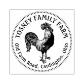 Eierkarton-Briefmarke - Name des Zuchtbetriebs Gummistempel (Prägung)