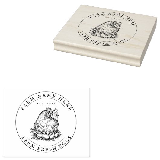 Eierkarton Briefmarke Vintag Gummistempel (Stempel)