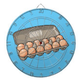 Eierkarton-Cartoon Dartscheibe (vorne)