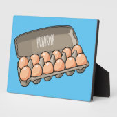 Eierkarton-Cartoon Fotoplatte (Seite)