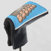 Eierkarton-Cartoon Golf Headcover (3/4 Vorderseite)