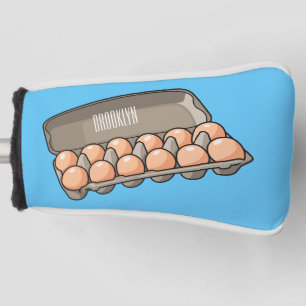 Eierkarton-Cartoon Golf Headcover