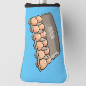 Eierkarton-Cartoon Golf Headcover (Rotieren 90)