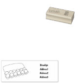 Eierkarton-Cartoon Gummistempel (Stempel)