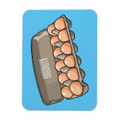 Eierkarton-Cartoon Magnet (Vertikal)