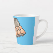 Eierkarton-Cartoon Milchtasse (Rechts)