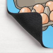 Eierkarton-Cartoon Mousepad (Ecke)