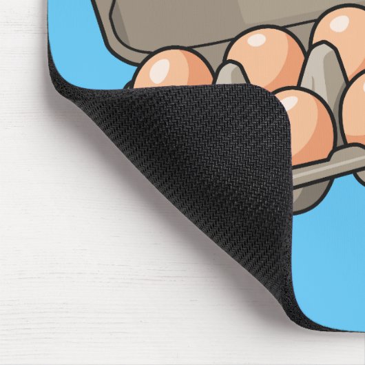 Eierkarton-Cartoon Mousepad (Ecke)