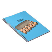 Eierkarton-Cartoon Notizblock (Rechte Seite)