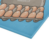 Eierkarton-Cartoon Schneidebrett (Ecke)