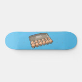 Eierkarton-Cartoon Skateboard (Horizontal)