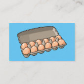 Eierkarton-Cartoon Visitenkarte (Rückseite)