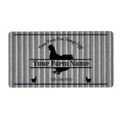 Eierkarton-Etikett Wellgepökelter Hühnerhof (Vorne)