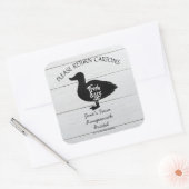 Eierkarton-Etikett zur Anpassung des Sortiments fü Quadratischer Aufkleber (Umschlag)