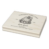 Eierkarton | Familienbetrieb Hühnerhühner Frisch B Gummistempel (Stempel)