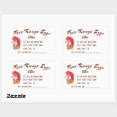 Eierkarton mit Wasserfarbe für Eier Rechteckiger Aufkleber (Blatt)