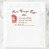 Eierkarton mit Wasserfarbe für Eier Rechteckiger Aufkleber (Tasche)