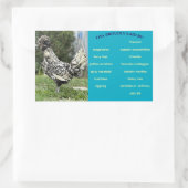 Eierkarton Rechteckiger Aufkleber (Tasche)