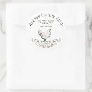 Eierkarton-Rund-Etiketten-Aufkleber Runder Aufkleber