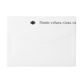 Eierkarton-Siegel temperfest Wraparound-Etikett (Rückseite)