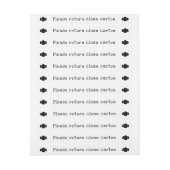 Eierkarton-Siegel temperfest Wraparound-Etikett (Bogen)