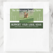 Eierkarton-Verpackung Gefälliges Zitat für Hühnche Rechteckiger Aufkleber (Tasche)