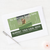 Eierkarton-Verpackung Gefälliges Zitat für Hühnche Rechteckiger Aufkleber (Umschlag)