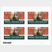 Eierkarton-Verpackung Gefälliges Zitat für Hühnche Rechteckiger Aufkleber (Blatt)