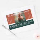 Eierkarton-Verpackung Gefälliges Zitat für Hühnche Rechteckiger Aufkleber (Umschlag)