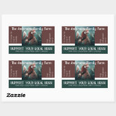 Eierkarton-Verpackung Gefälliges Zitat für Hühnche Rechteckiger Aufkleber (Blatt)