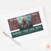 Eierkarton-Verpackung Gefälliges Zitat für Hühnche Rechteckiger Aufkleber (Umschlag)