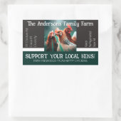 Eierkarton-Verpackung Gefälliges Zitat für Hühnche Rechteckiger Aufkleber (Tasche)