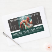 Eierkarton-Verpackung Gefälliges Zitat für Hühnche Rechteckiger Aufkleber (Umschlag)