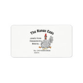 Eierkastenbetrieb Adressaufkleber (Vorne)