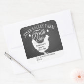 Eierkastenbetrieb Quadratischer Aufkleber (Umschlag)