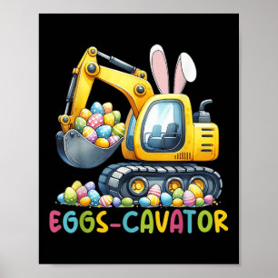 Eierkavator Ostersonniger Bagger Kleinkinder E Poster