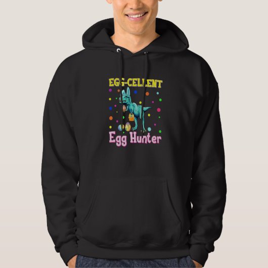 Eierkeller Egg Hunter Funny Oaster T Rex Dinosaur Hoodie (Vorderseite)