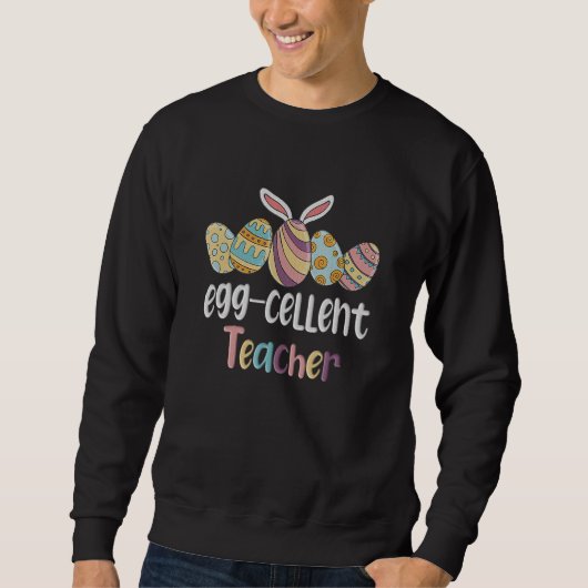Eierkeller Lehrer Ostereier Ostertag Embroid Sweatshirt (Vorderseite)