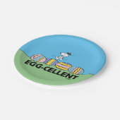 Eierkeller Snoopy Oster Pappteller (Schrägansicht)