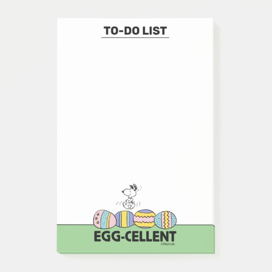 Eierkeller Snoopy Oster Post-it Klebezettel (Vorderseite)
