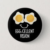 Eierkeller Vision Funny Egg Pun Dark BG Button (Vorderseite)